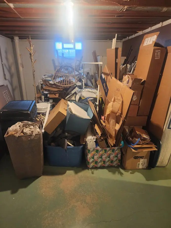 Roll-off dumpster container at job site for Yard Waste Dumpster Rental in Shenandoah Farms